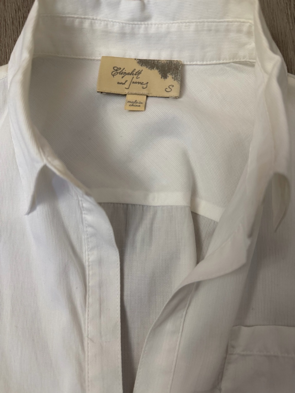 Elizabeth and James Cohen White Tailored Button-Down Shirt - Picture 7 of 11